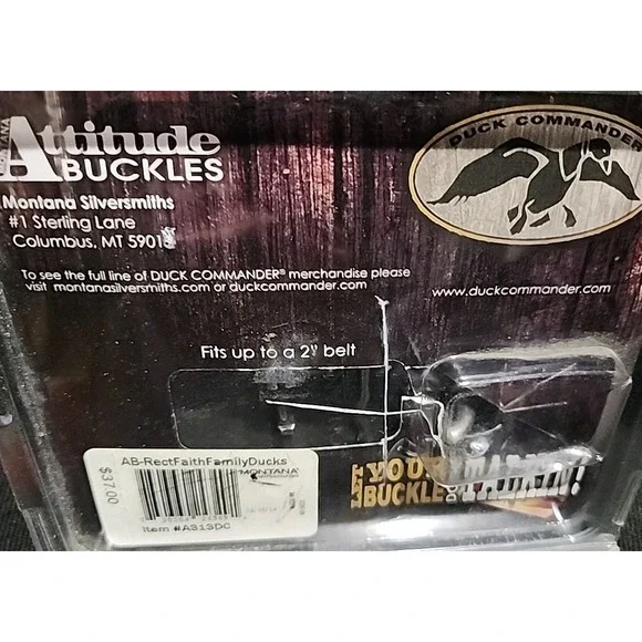 NEW Montana Silversmith Duck Commander ~ Faith Family Ducks Belt Buckle - Picture 2 of 3